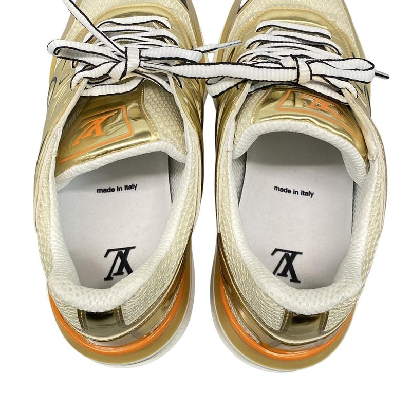 Louis Vuitton Sneakers 8 Mens - Beige X Gold X Multi Leather