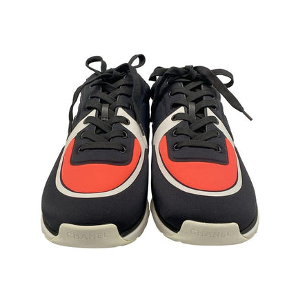 Chanel Sneakers 43 - G34796 Black White And Pink Coco Mark