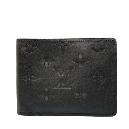 Louis Vuitton Monogram Shadow Portefeuille M62901 Noir Black Leather