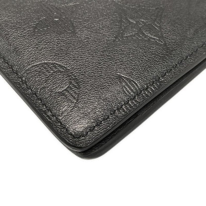 Louis Vuitton Monogram Shadow Portefeuille M62901 Noir Black Leather