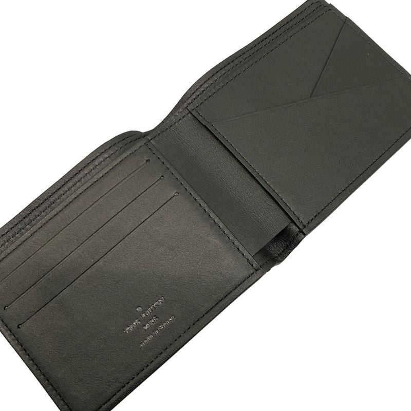 Louis Vuitton Monogram Shadow Portefeuille M62901 Noir Black Leather