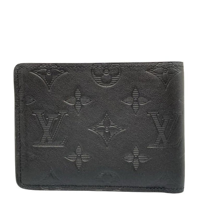 Louis Vuitton Monogram Shadow Portefeuille M62901 Noir Black Leather