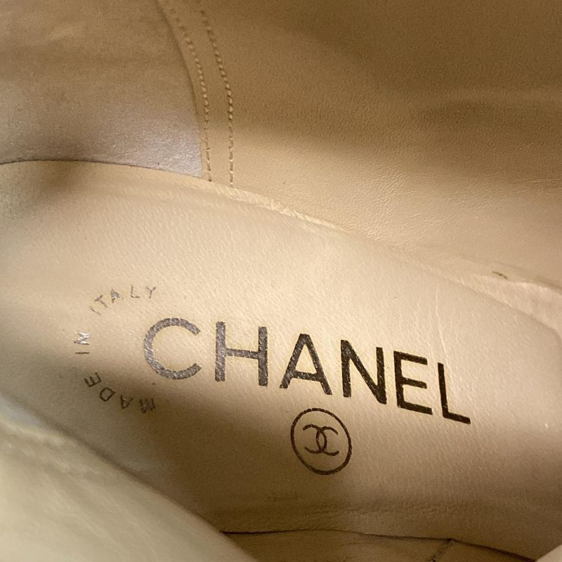 Chanel Boots 36C - G28000 Black Middle Length Outsole Replaced Coco-mark