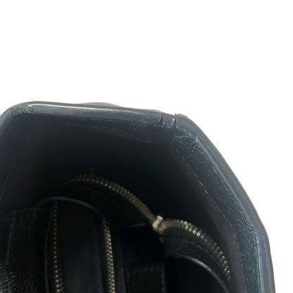 Balenciaga Tote Bag Shopping Tote 491660 Black And White Leather