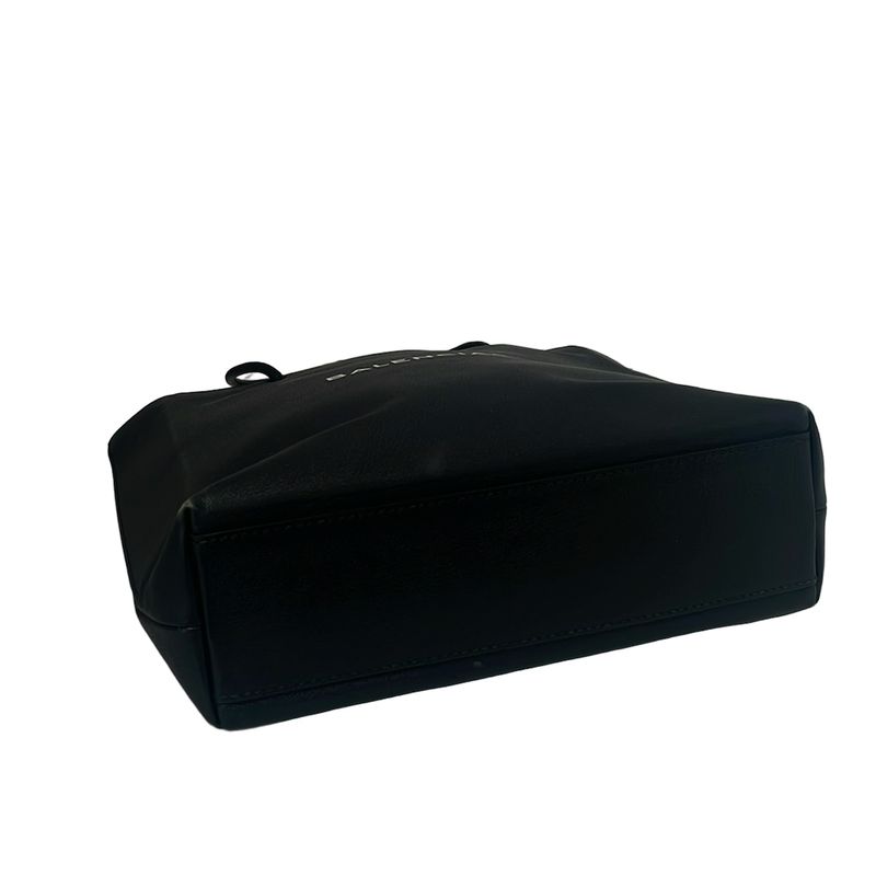 Balenciaga Tote Bag Shopping Tote 491660 Black And White Leather