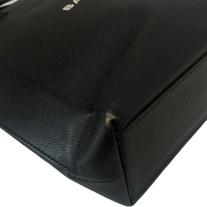 Balenciaga Tote Bag Shopping Tote 491660 Black And White Leather