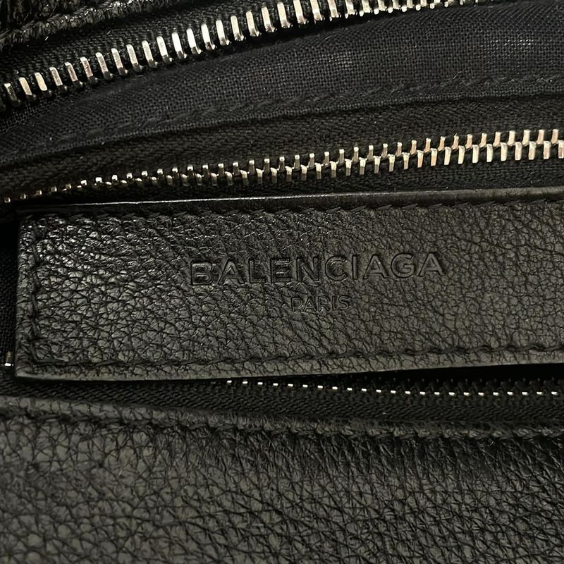 Balenciaga Tote Bag Shopping Tote 491660 Black And White Leather