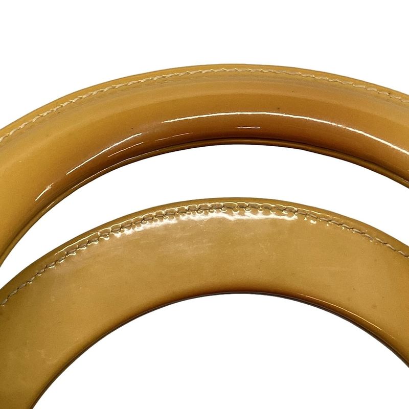 DIOR Christian Dior Handbag Lady Dior Medium Bag Yellow Leather