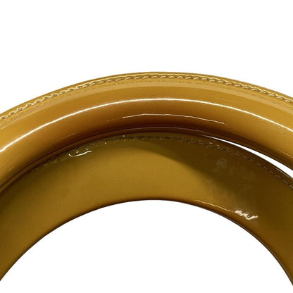 DIOR Christian Dior Handbag Lady Dior Medium Bag Yellow Leather