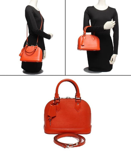 Louis Vuitton 2way Shoulder Bag Handbag Crossbody Epi Alma BB M40854 Women