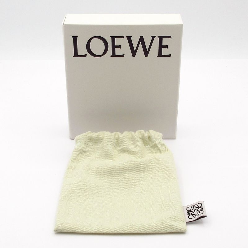 Loewe Bifold Wallet Puzzle Slim Compact Wallet C510w73x04 Ivory And Brown