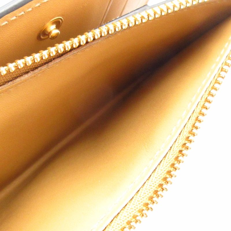 Loewe Bifold Wallet Puzzle Slim Compact Wallet C510w73x04 Ivory And Brown