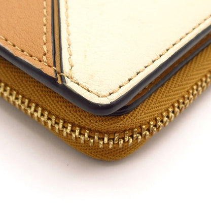 Loewe Bifold Wallet Puzzle Slim Compact Wallet C510w73x04 Ivory And Brown