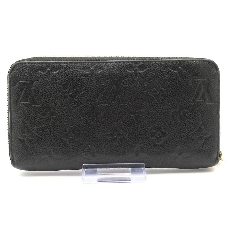 Louis Vuitton Monogram Empreinte Zippy Wallet M61864 Noir Black Leather
