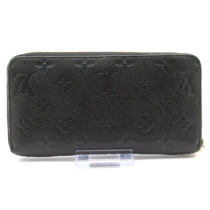 Louis Vuitton Monogram Empreinte Zippy Wallet M61864 Noir Black Leather