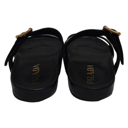 Prada Sandals 37.5 Women - 1xx433 Black Leather