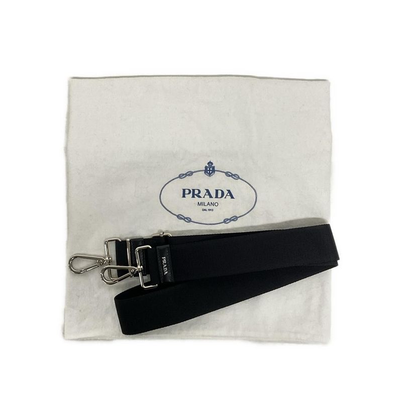 Prada Handbag - Dark Green And Black Tessuto Pocket Leather