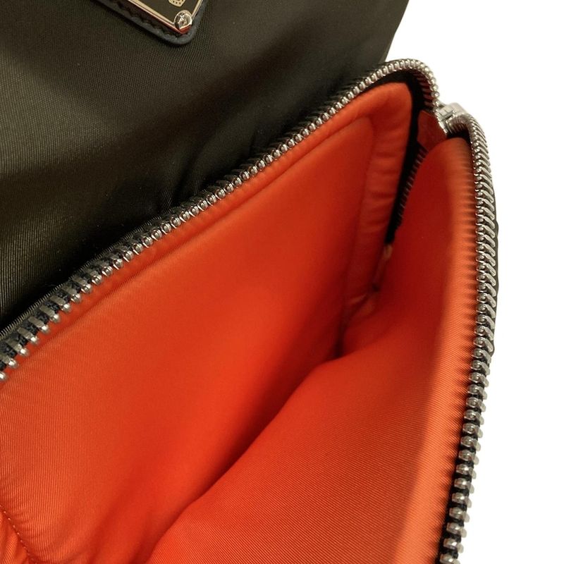 Prada Handbag - Dark Green And Black Tessuto Pocket Leather