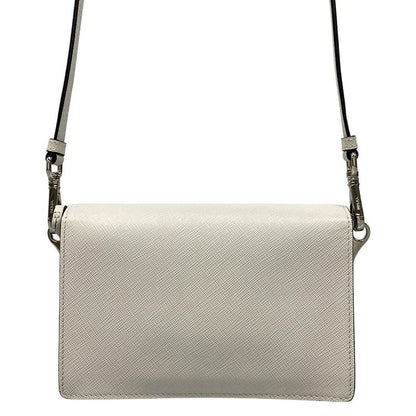 Prada Shoulder Bag  Bt1037 White Leather