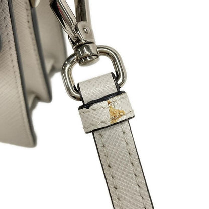 Prada Shoulder Bag  Bt1037 White Leather