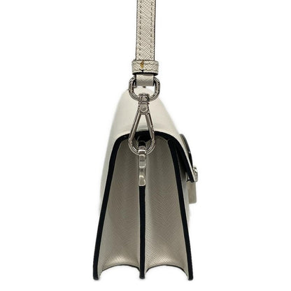 Prada Shoulder Bag  Bt1037 White Leather