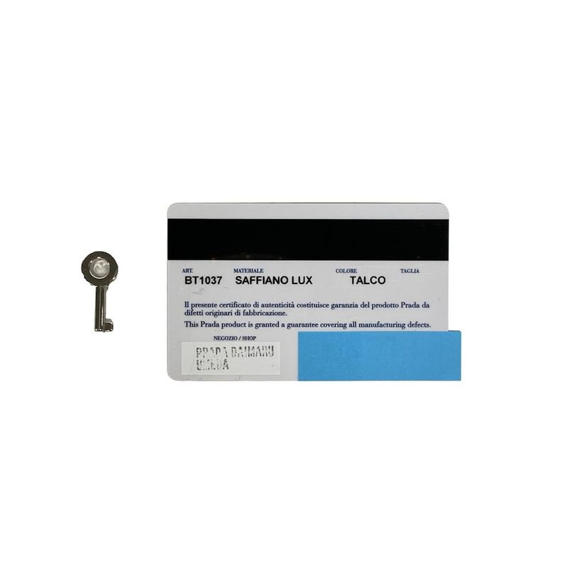 Prada Shoulder Bag  Bt1037 White Leather