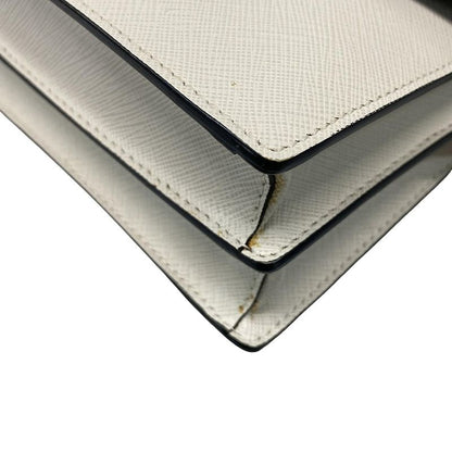 Prada Shoulder Bag  Bt1037 White Leather