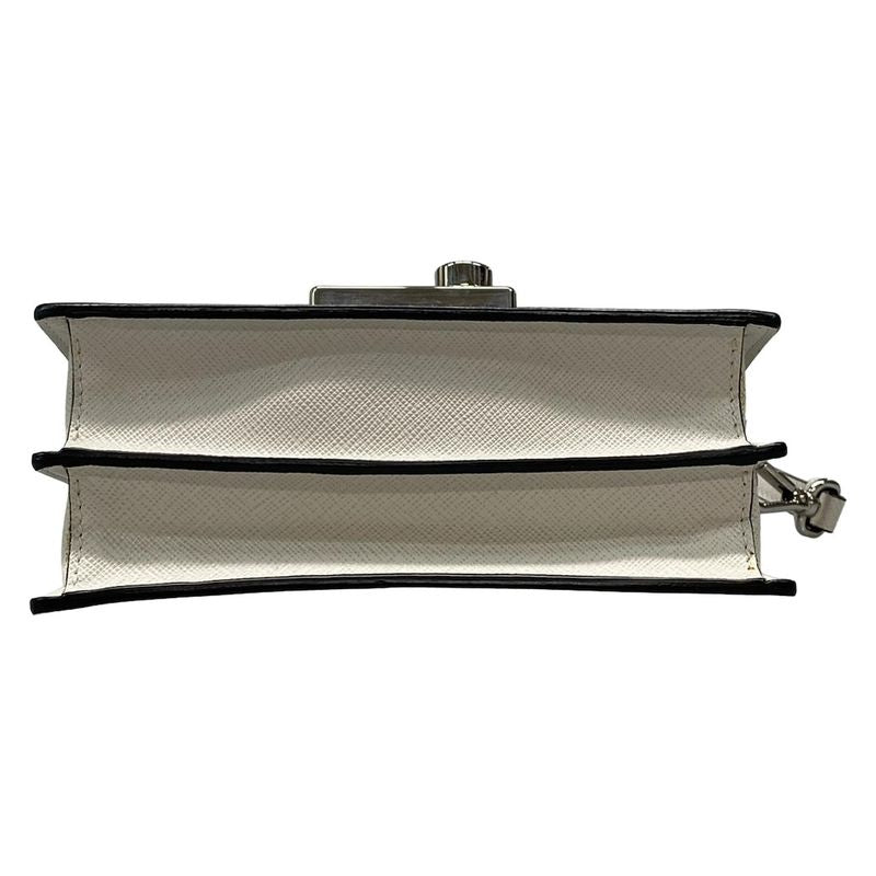 Prada Shoulder Bag  Bt1037 White Leather