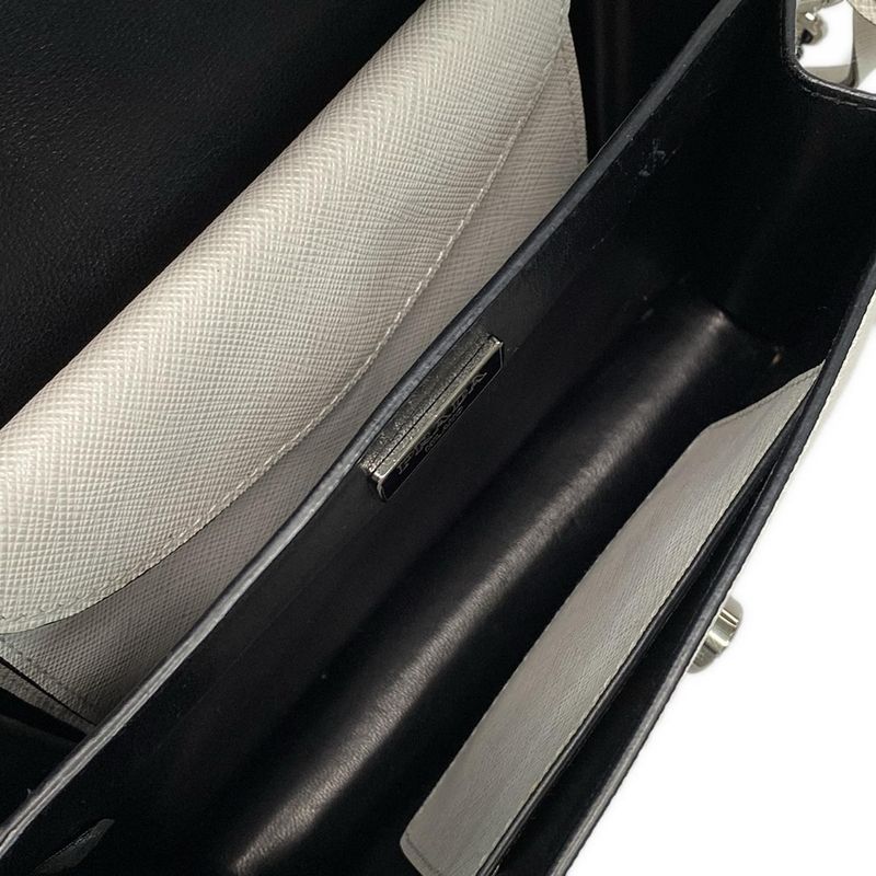 Prada Shoulder Bag  Bt1037 White Leather