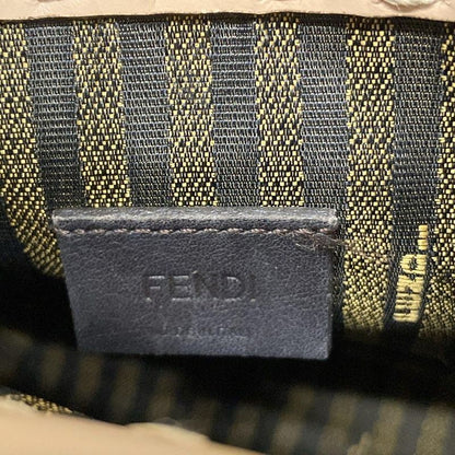 Fendi Tote Bag Sunshine Shopper 8bs051 Pink Beige And Brown Logo Plastic Handle