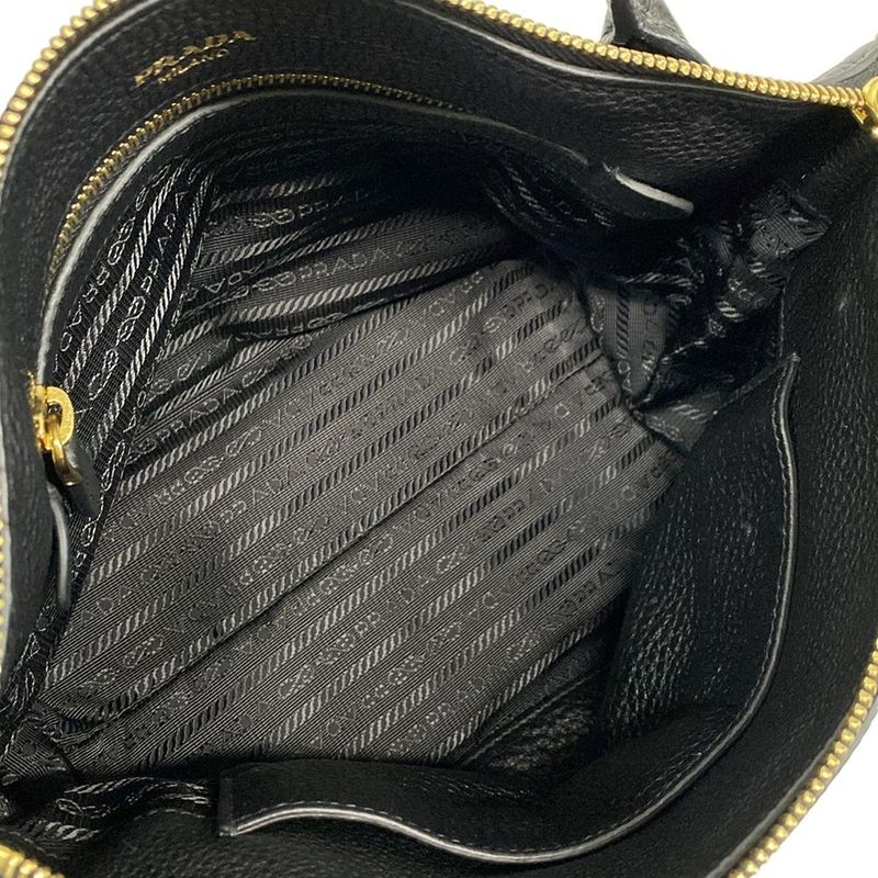 Prada Handbag  1ba111 Black Leather