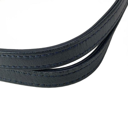 Chanel Tote Bag Deauville Line MM Navy And Orange Silver Hardware Leather