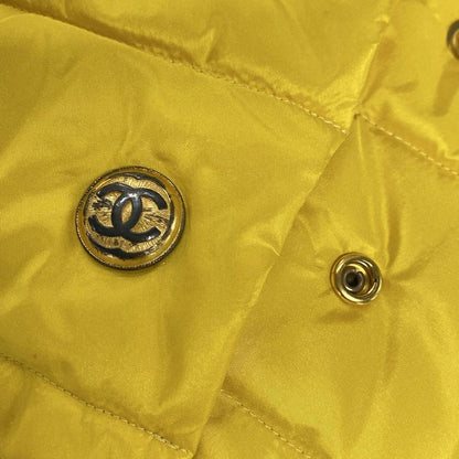 Chanel Blouson Size 38 M Women P08775 Yellow And Black Long Sleeves Cotton