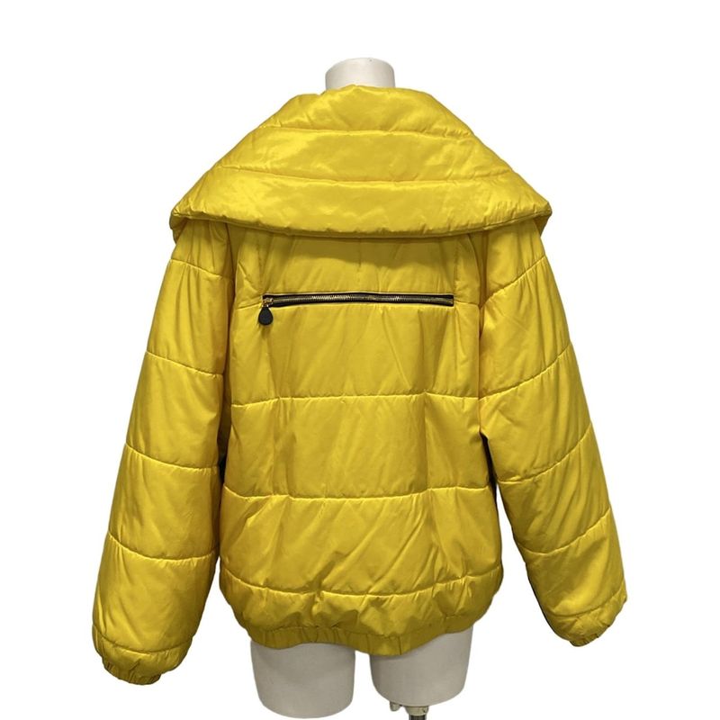 Chanel Blouson Size 38 M Women P08775 Yellow And Black Long Sleeves Cotton