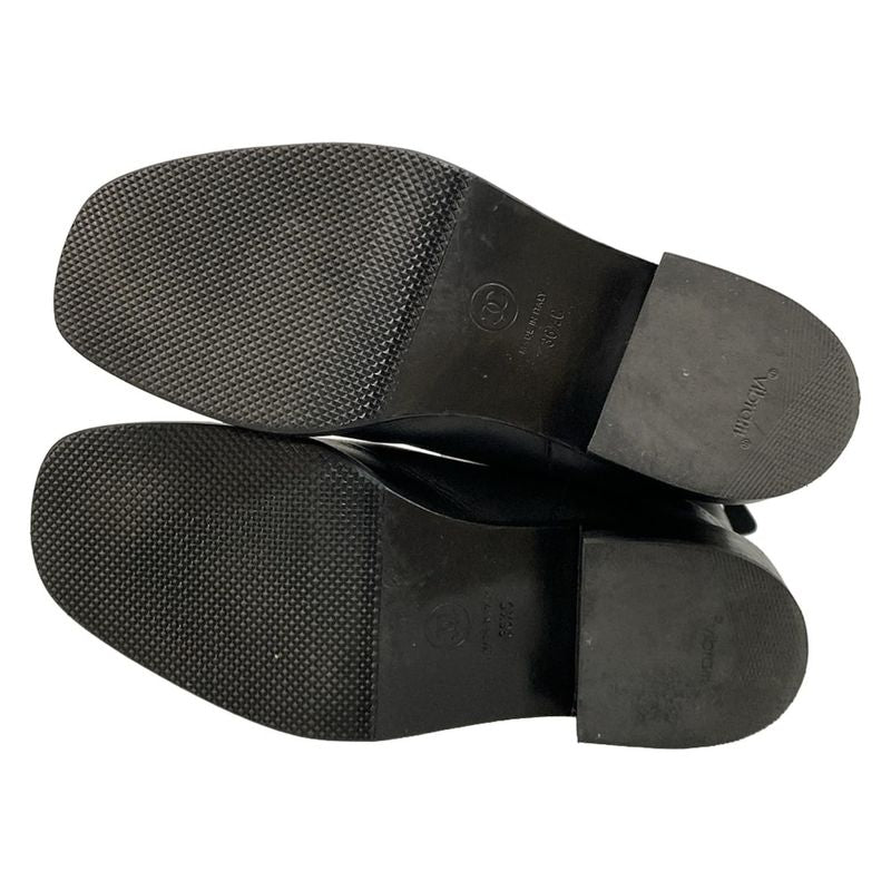 Chanel Short Boots 36 1 2 C Women - G27805 Black Engineer Boots Silver Hardware