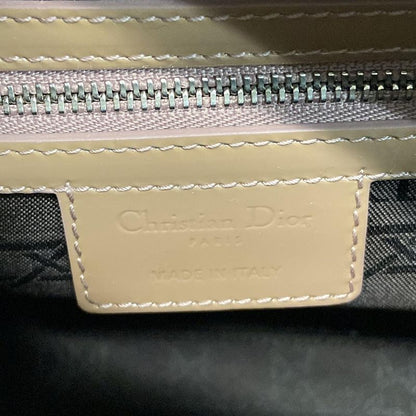 Dior Christian Dior Handbag Lady Dior Medium Bag Pink Beige Silver Hardware