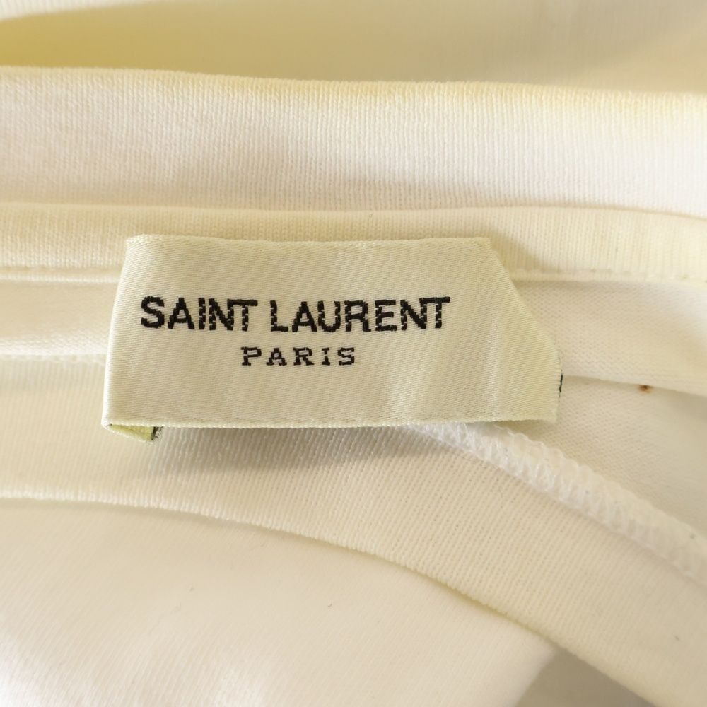Saint Laurent Paris (Saint Laurent Paris) T-Shirt Logo Print Short Sleeve