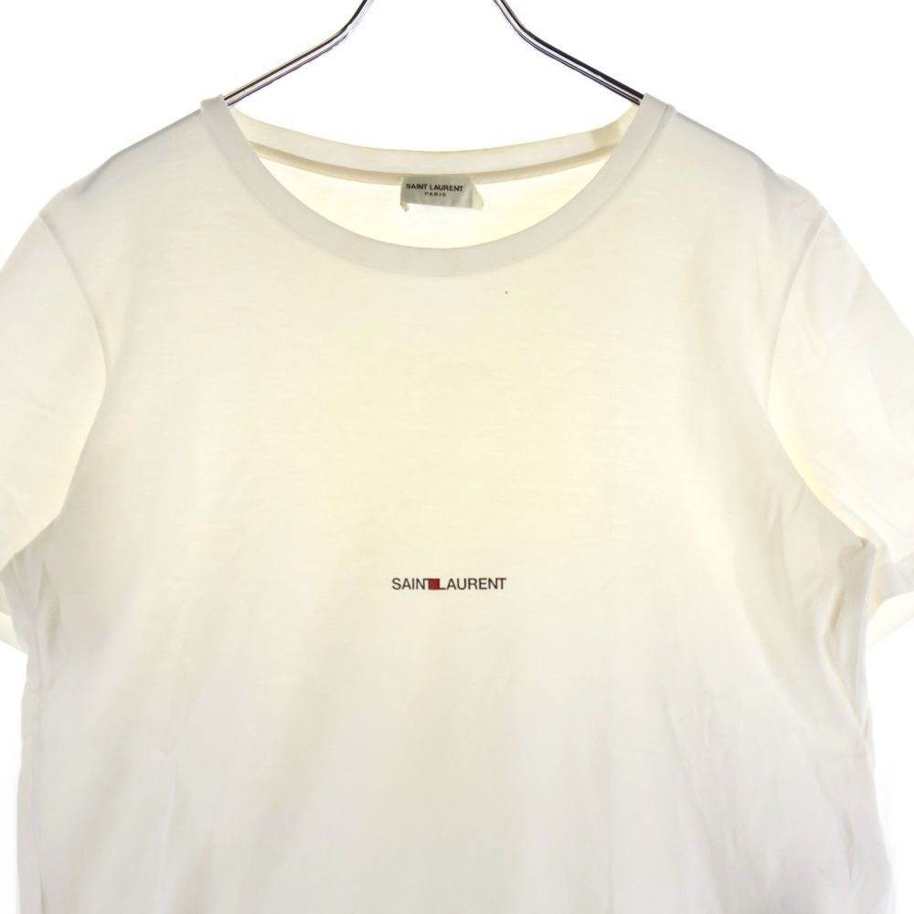 Saint Laurent Paris (Saint Laurent Paris) T-Shirt Logo Print Short Sleeve