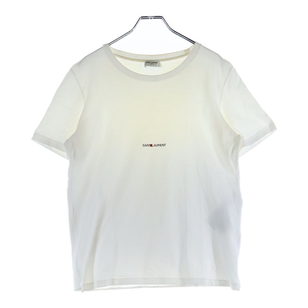 Saint Laurent Paris (Saint Laurent Paris) T-Shirt Logo Print Short Sleeve
