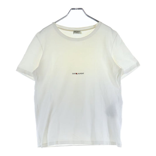 Saint Laurent Paris (Saint Laurent Paris) T-Shirt Logo Print Short Sleeve