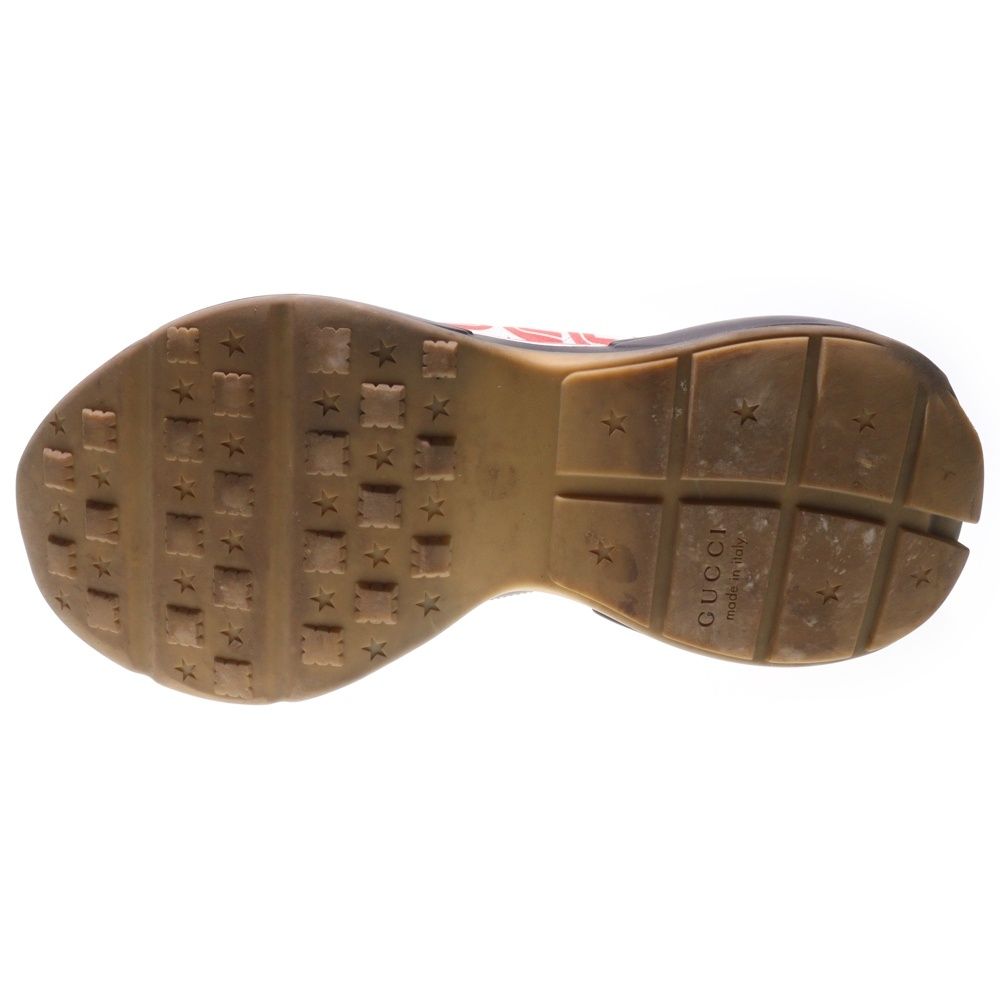 Gucci Rhyton Sneaker Black Print Gucci Rhyton Leather Low-Cut Sneakers Black