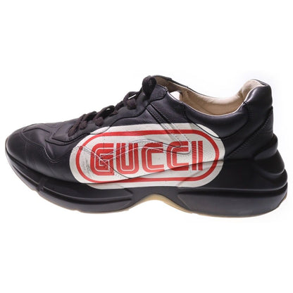 Gucci Rhyton Sneaker Black Print Gucci Rhyton Leather Low-Cut Sneakers Black
