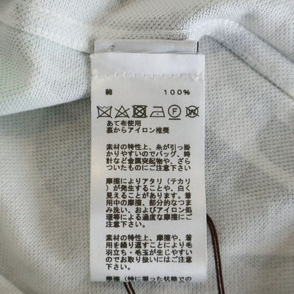 Hermes Puzzle Vegetal Allover Print Short Sleeve Polo Shirt White/gray