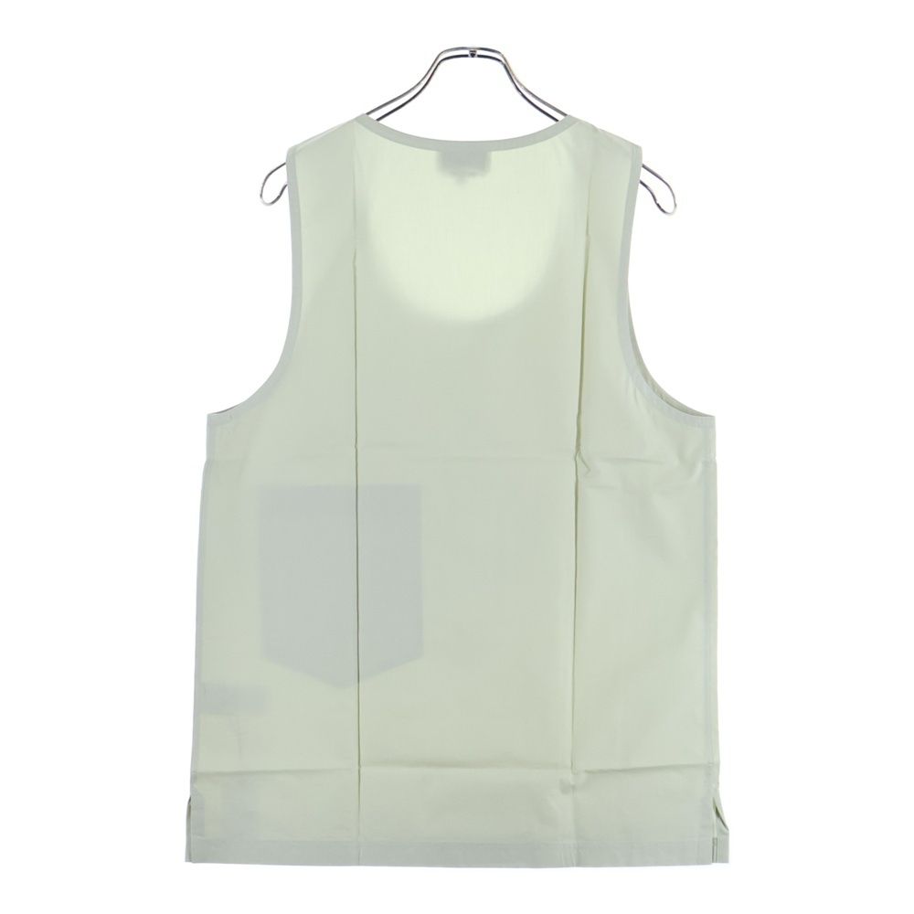 Hermes Cotton Sleeveless U-Neck Top Light Green