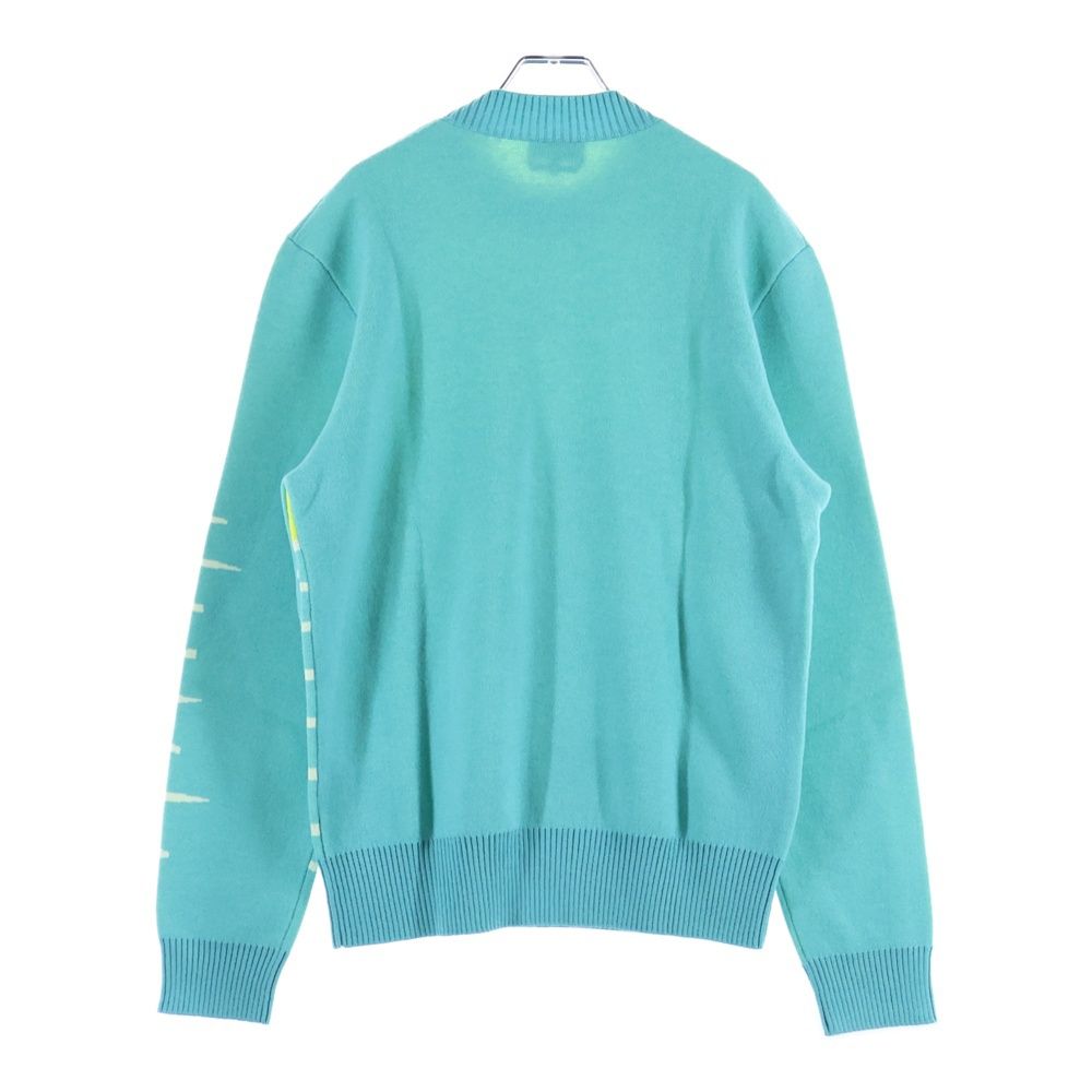 Hermes 23aw Sunset Jacquard Mock Neck Pullover Long Sleeve Knit Sweater Light