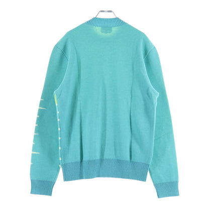 Hermes 23aw Sunset Jacquard Mock Neck Pullover Long Sleeve Knit Sweater Light