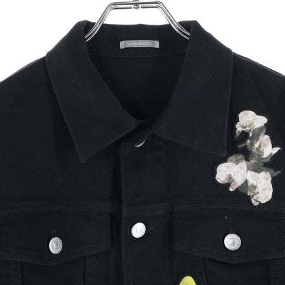 Dior Homme 18ss Francois Pearl Denim Jacket 863c414j4209 Black