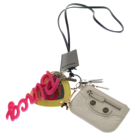Balenciaga Aki Charm Luka Gore Logo Key Holder Key Ring Multi