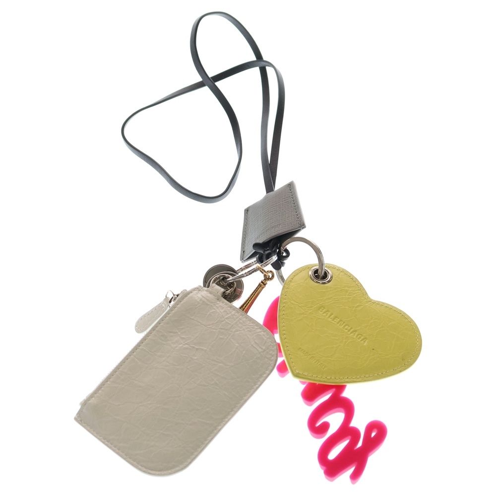 Balenciaga Aki Charm Luka Gore Logo Key Holder Key Ring Multi