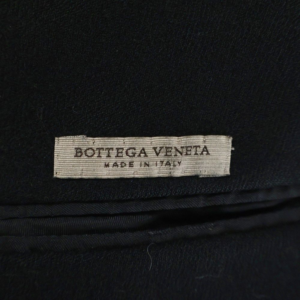 Bottega Veneta Velor Velvet Switch Cashmere Blend Wool Double Breasted Peak